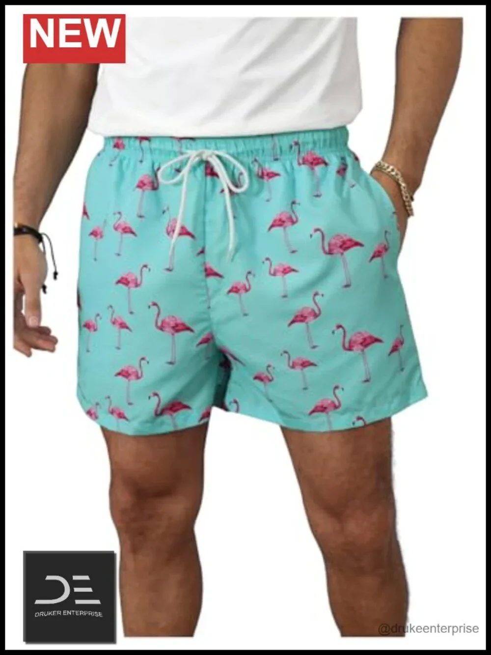 Men's Swim Trunks with Compression Liner Board Shorts Quick-Dry UPF 15